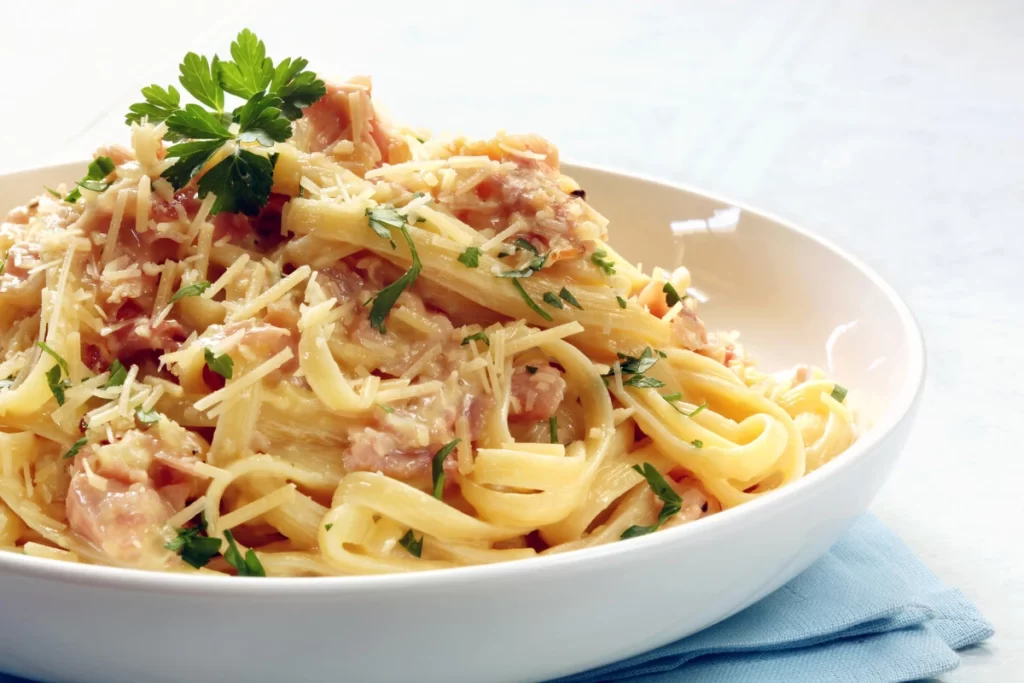 Receita de Espaguete à carbonara