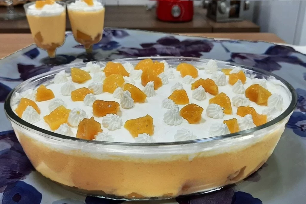 Receita de Gelado de Pêssego