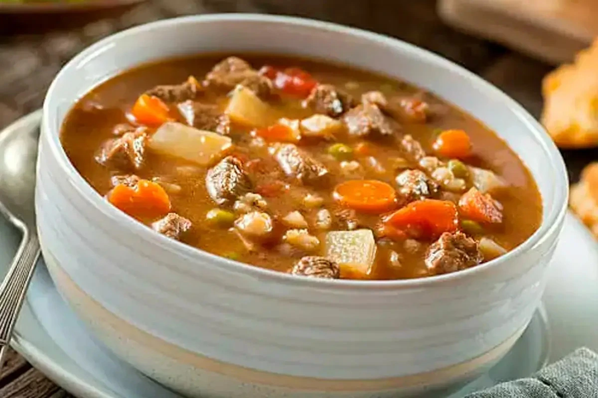 Receita de Sopa de legumes com carne